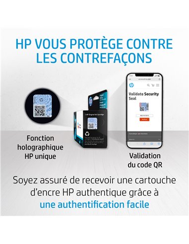 HP 300 Cartouche d'encre noire authentique (CC640EE) pour HP
