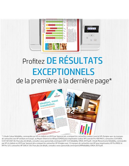 HP Cartouche de toner noir d'origine LaserJet 130A