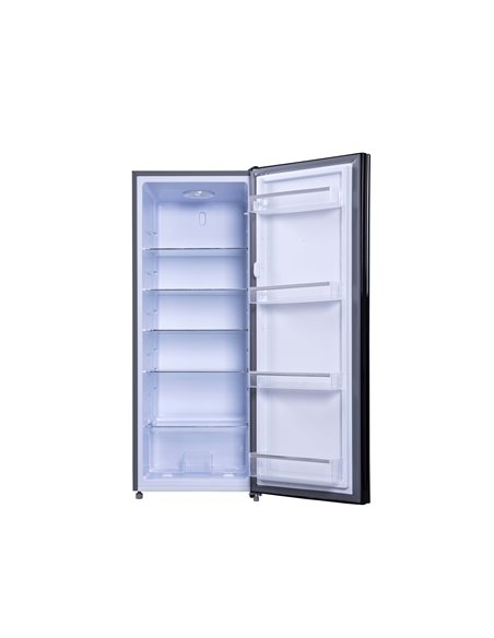 REFRIGERATEUR 1 PORTE 229L TOUT UTILE FINITION GLASS DOOR GRIS A+/F