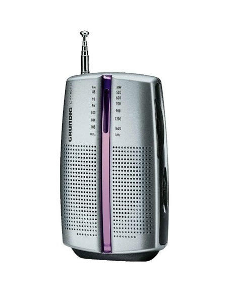 Grundig CITY BOY 31 Portable Analogique Rose, Argent