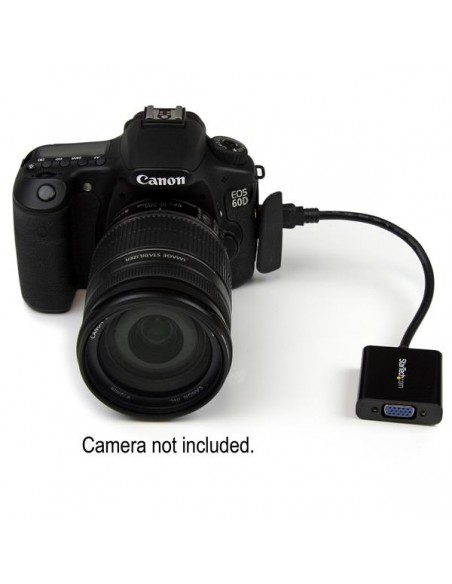 StarTech.com Adaptateur convertisseur Mini HDMI vers VGA pour caméra numérique à images fixes ou vidéo - 1920 x 1080