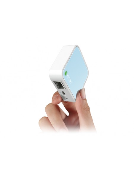 TP-Link TL-WR802N routeur sans fil Fast Ethernet Monobande (2,4 GHz) 4G Bleu, Blanc