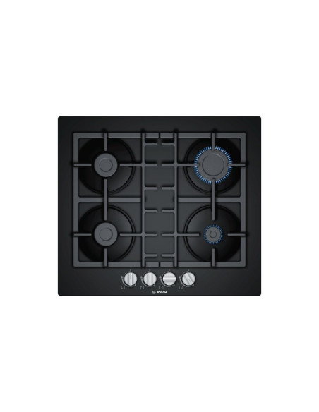 Bosch Serie 4 PNP6B6B90 plaque Noir Intégré 60 cm Gaz 4 zone(s)