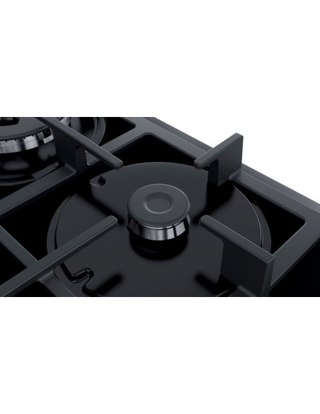 Bosch Serie 4 PNP6B6B90 plaque Noir Intégré 60 cm Gaz 4 zone(s)