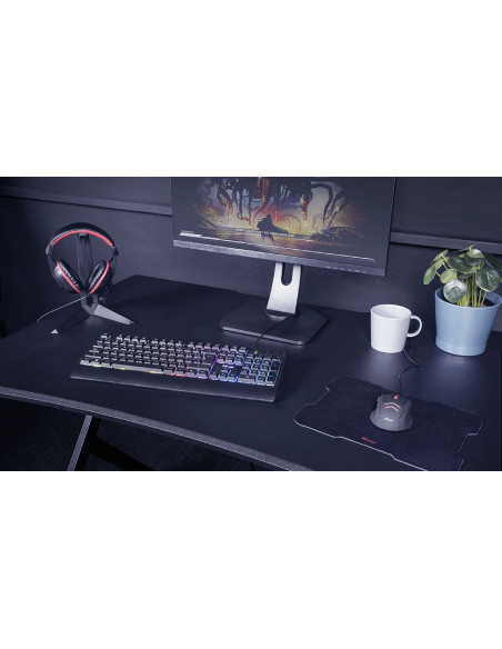 Trust Ziva clavier Souris incluse USB AZERTY Français Noir