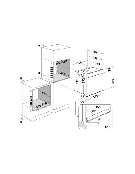 Whirlpool AKZ9 635 NB 73 L A+ Noir