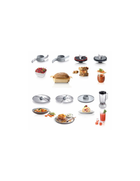 Bosch MCM3501M robot de cuisine 800 W 2,3 L Noir, Acier inoxydable