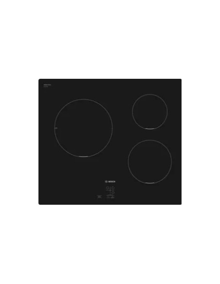 Bosch PUC611AA5E Noir Intégré 60 cm Plaque avec zone à induction 3 zone(s)