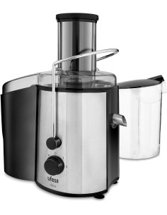 Delux centifugeuse, extracteur de jus, 1000W, 2 Vitesses, Corps INOX avec Grande entrée de 75mm et récipient de 1.25L, capacité  2