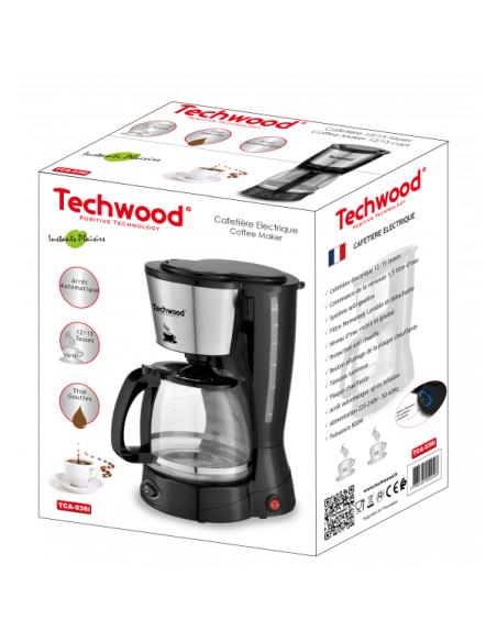 CAFETIERE FILTRE 12-15 TASSES 800W INOX