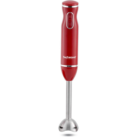 MIXEUR PLONGEUR PIED INOX 2 VITESSES 600W ROUGE