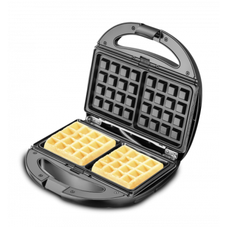 CROQUE GAUFRIER GRILL INOX ROUGE 800W