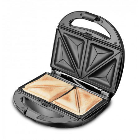 CROQUE GAUFRIER GRILL INOX ROUGE 800W