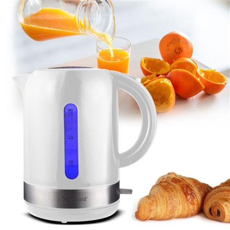 BOUILLOIRE S FIL 1 7L BLANCHE INOX