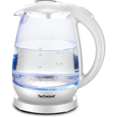 BOUILLOIRE EN VERRE 1 7L 2200W BLANC