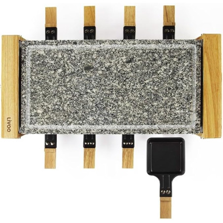 RACLETTE 8PERS 8POELONS 1200W BOIS