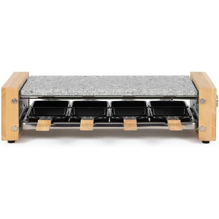 RACLETTE 8PERS 8POELONS 1200W BOIS