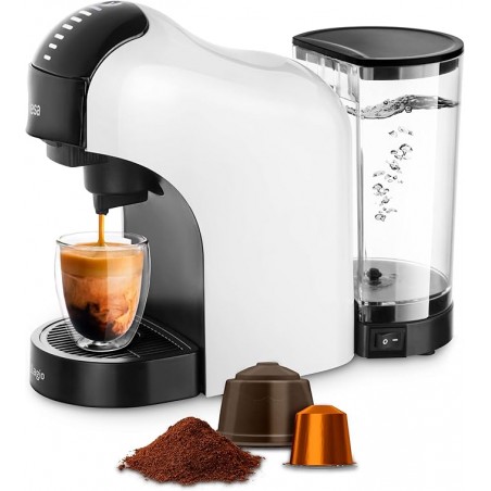 CAFETIERE MULTI-DOSETTE COMPATIBLE NESPRESSO - DOLCE GUSTO 1400W