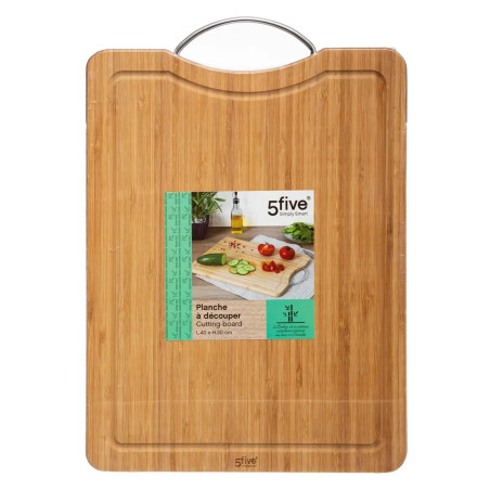 PLANCHE DECOUPER BAMBOU ANSE ACIER