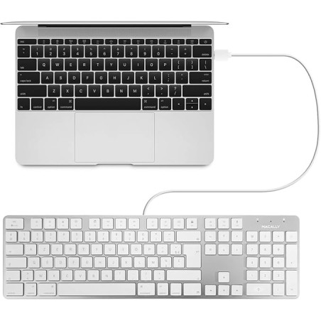 CLAVIER USB 104 TOUCHES ULTRA-MINCE POUR MAC - FRA