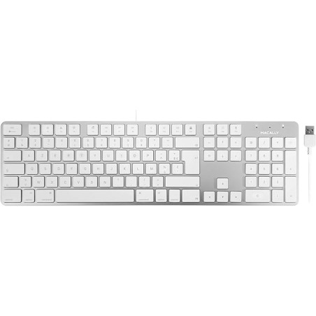 CLAVIER USB 104 TOUCHES ULTRA-MINCE POUR MAC - FRA
