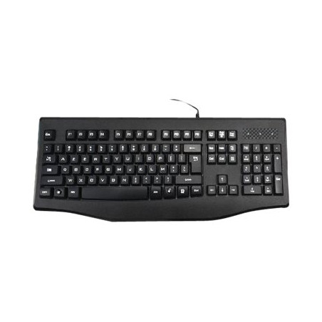 CLAVIER USB FILAIRE AZERTY TOUCHES SILENCIEUSES -