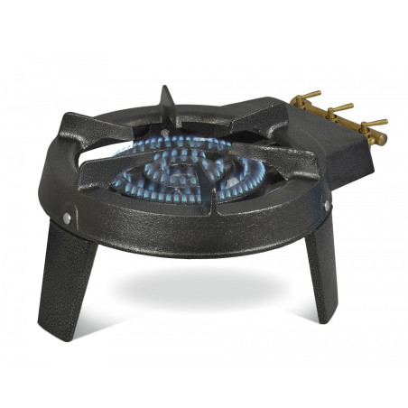 TREPIED GAZ 1 FEUX 3 ROBINETS 3 PIEDS