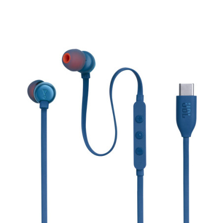 JBL Tune 310C USB Casque Avec fil Ecouteurs Appels/Musique USB Type-C Bleu