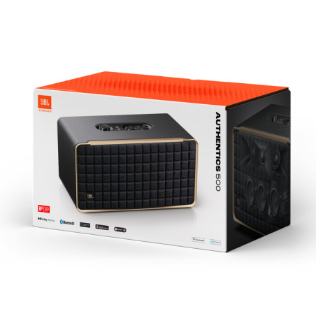 JBL Authentics 500 Noir, Or Avec fil 135 W