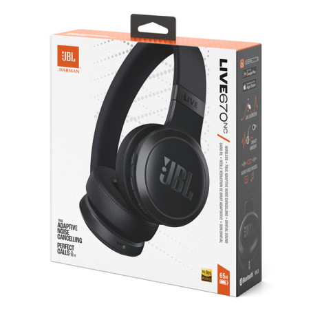 JBL Live 670NC Casque Sans fil Arceau Appels/Musique Bluetooth Noir