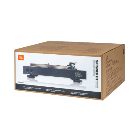 JBL Spinner BT Tourne-disque entraîné par courroie Noir, Or