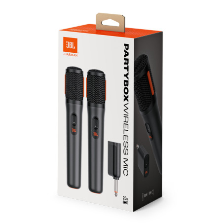 JBL PartyBox Noir Microphone set