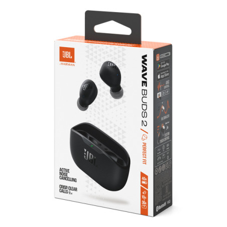JBL Wave Buds 2 Casque True Wireless Stereo (TWS) Ecouteurs Appels/Musique Bluetooth Noir