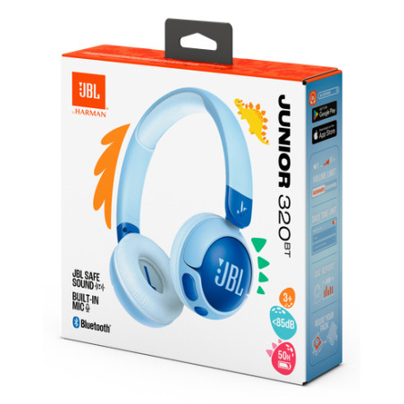 JBL Junior 320BT Casque Sans fil Arceau Appels/Musique USB Type-C Bluetooth Bleu