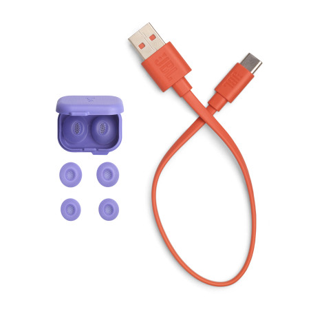 JBL Tune Flex 2 Ghost Edition Casque True Wireless Stereo (TWS) Ecouteurs Appels/Musique Bluetooth Violet