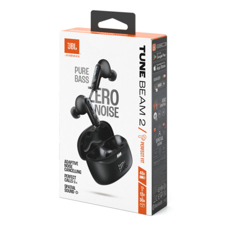 JBL Tune Beam 2 Casque Sans fil Ecouteurs Appels/Musique Bluetooth Noir