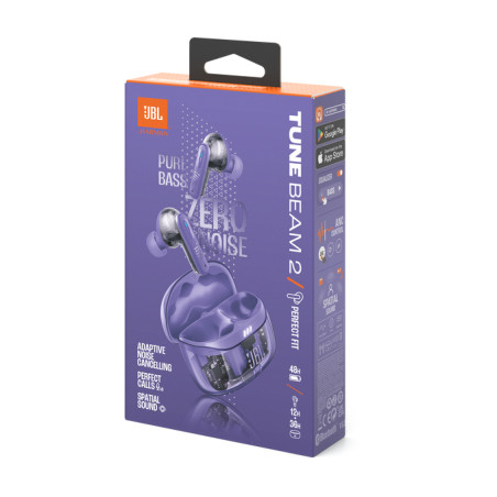 JBL Tune Beam 2 Ghost Edition Casque Sans fil Ecouteurs Musique/Quotidien Bluetooth Violet