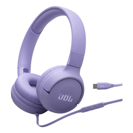 JBL Tune 520C USB-C Casques Avec fil Arceau Appels/Musique USB Type-C Lilas