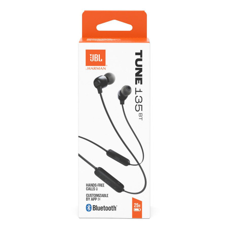 JBL Tune 135BT Casque Sans fil Ecouteurs Appels/Musique Bluetooth Noir