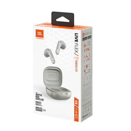 JBL LIVE FLEX Casque Sans fil Ecouteurs Appels/Musique Bluetooth Argent