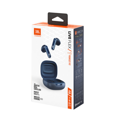 JBL LIVE FLEX Casque Sans fil Ecouteurs Appels/Musique Bluetooth Bleu