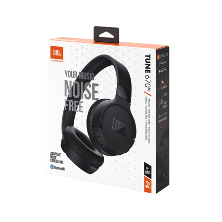JBL Tune 670 NC Casque Avec fil &sans fil Arceau Appels/Musique USB Type-C Bluetooth Noir