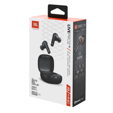 JBL Live Pro 2 TWS Casque True Wireless Stereo (TWS) Ecouteurs Appels/Musique USB Type-C Bluetooth Noir