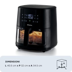 Ariete 4630/00 Unique 9 L Autonome 1500 W Friteuse d’air chaud Noir 2