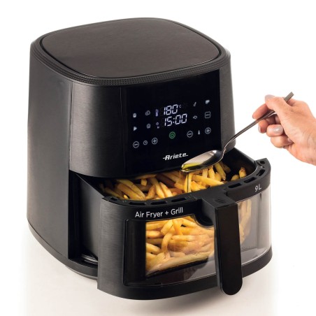 Ariete 4630/00 Unique 9 L Autonome 1500 W Friteuse d’air chaud Noir