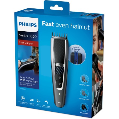 Philips 5000 series Hairclipper series 5000 HC5650/15 Tondeuse à cheveux lavable