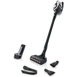 Bosch Serie 8 BCS82KA14 aspirateur balai et balai électrique Batterie Sec Filtre hygiénique Sans sac 0,4 L Noir, Blanc 4 Ah