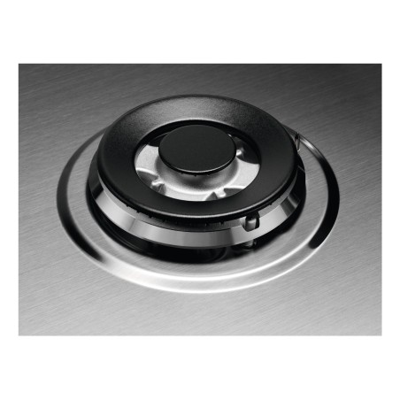 Electrolux KGS7536SX Noir, Acier inoxydable Intégré 74.5 cm Gaz 5 zone(s)