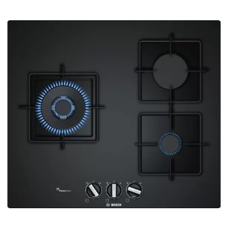 Bosch Serie 6 PPC6A6B10 plaque Noir Intégré 60 cm Gaz 3 zone(s)